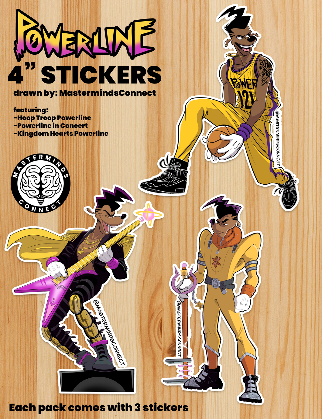 Powerline Sticker Pack