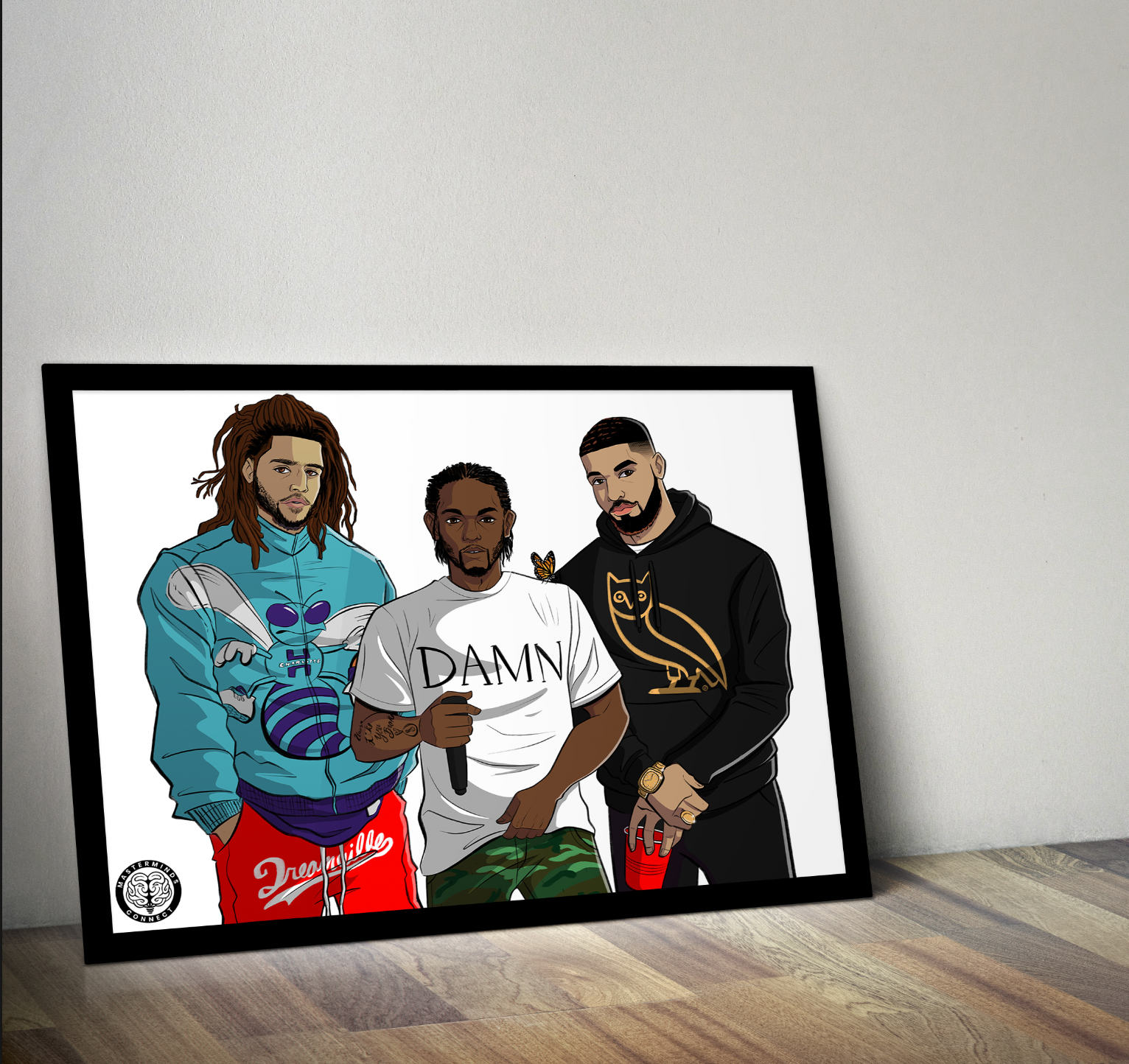 J. COLE, KENDRICK LAMAR, DRAKE PRINT – Masterminds Connect Store J. COLE, KENDRICK LAMAR, DRAKE PRINT – Masterminds Connect Store